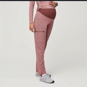 Figs Mauve Maternity Pants
